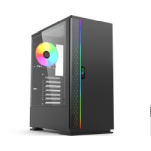 Bit Force ORION ARGB-2 Midi Tower ARGB Gaming PC ATX kućište bez napajanja, crno