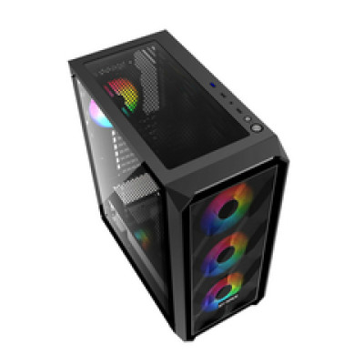 Bit Force PALADIN CF-4 Gaming Midi Tower ATX kućište bez napajanja, crno