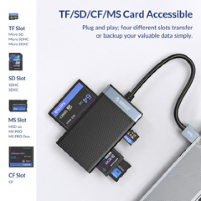 Orico čitač memorijskih kartica USB 3.0, TF/SD/CF/MS