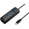 Orico 4-portni USB-C hub, crni