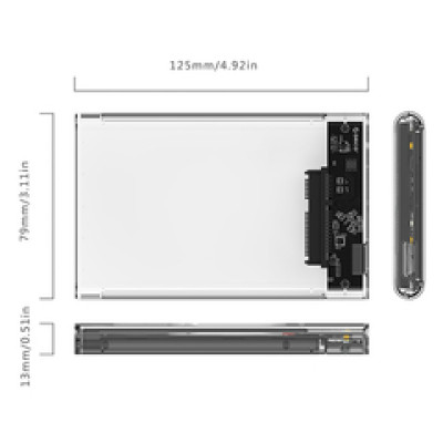 Orico vanjsko kućište 2.5" SATA HDD/SSD,  USB3.0 