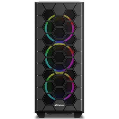 Sharkoon HEX RGB Midi Tower ATX kućište bez napajanja, prozirna bočna stranica
