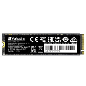 SSD M.2  512GB SSD PCIe NVMe M.2 2280 Gen4x4, Verbatim Vi5000