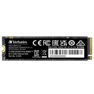SSD M.2  512GB SSD PCIe NVMe M.2 2280 Gen4x4, Verbatim Vi5000