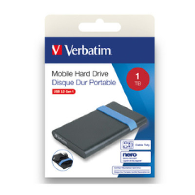 HDD USB  1TB,  2,5"  Verbatim
