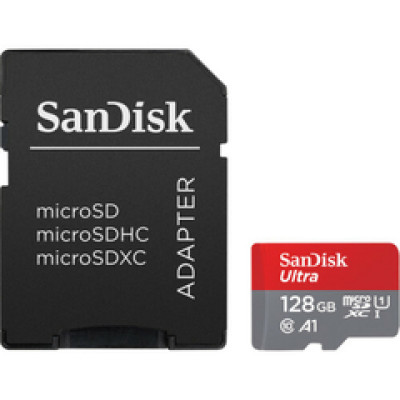 MICRO SD 128GB SanDisk Ultra+adapter