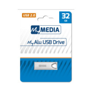 USB Stik  32GB USB2.0 Alu, MyMedia