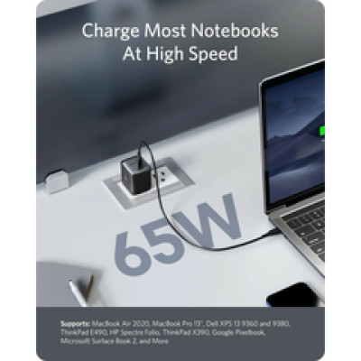 Anker 715 Nano II 65W GaN II PPS Power IQ USB-C zidni punjač za mobilne uređaje