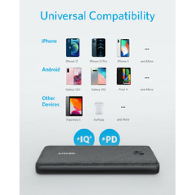 Anker PowerCore III Sense 10000mAh prijenosni punjač 20W 2×USB-A, 1×USB-C, crni