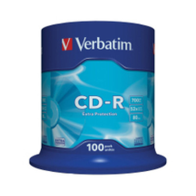 CD-R Verbatim 700MB 52× DataLife 100 pack spindle EP