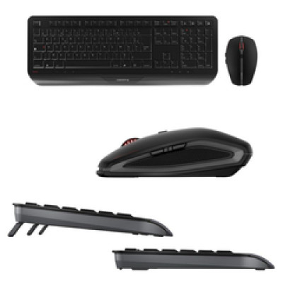 Cherry Gentix Desktop bežična tipkovnica + miš, USB, crna
