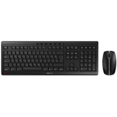 Cherry Stream Desktop Recharge tiha bežična tipkovnica + miš, crna