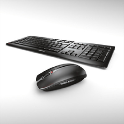Cherry Stream Desktop tiha bežična tipkovnica + miš, crna