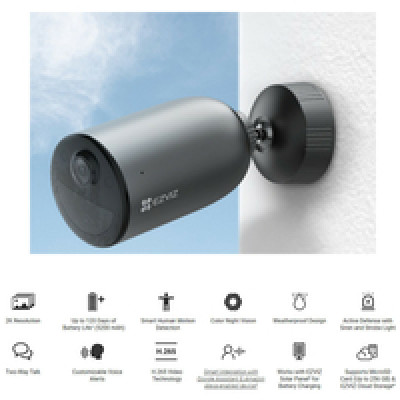 EZVIZ WiFi Samostalna Smart IR kamera s baterijom (5200mAh), 1/2.8” 3-MP,noćno snimanje u boji 