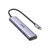 UGREEN 5-portni Revodok 105 USB-C HUB, 3xUSB-A, 1xUSB-C 100W PD, 1xHDMI 4K 30Hz, sivi
