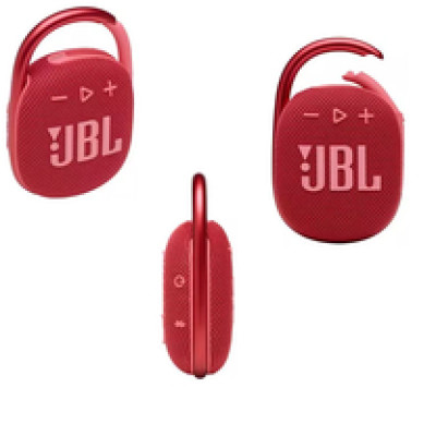 JBL Clip 4 prijenosni zvučnik BT5.1, vodootporan IP67, crveni