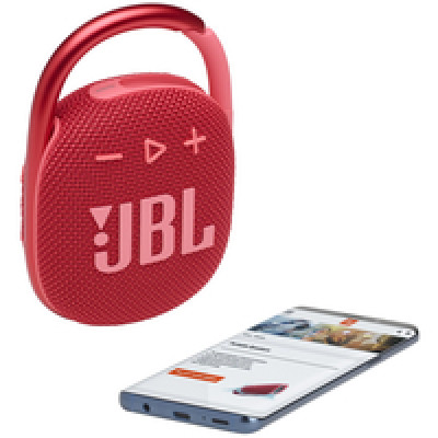 JBL Clip 4 prijenosni zvučnik BT5.1, vodootporan IP67, crveni