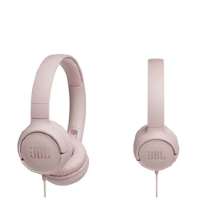 JBL Tune 500 naglavne slušalice s mikrofonom, pink
