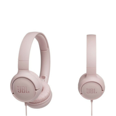 JBL Tune 500 naglavne slušalice s mikrofonom, pink