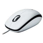 Logitech B100 optički miš, USB, bijeli
