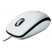 Logitech B100 optički miš, USB, bijeli