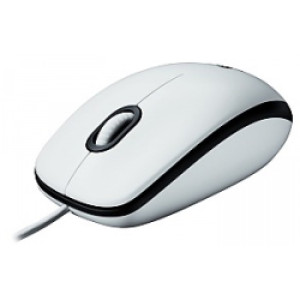 Logitech B100 optički miš, USB, bijeli