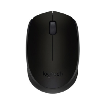 Logitech M171 bežični optički miš, USB, crni/siv 