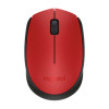 Logitech M171 bežični optički miš, USB, Crveni