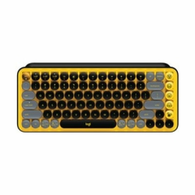 Logitech POP Keys, bežična meh. tipk., žuta/crna