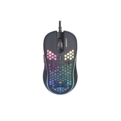 Neon Chronos igrači miš, USB, 6400dpi, crni