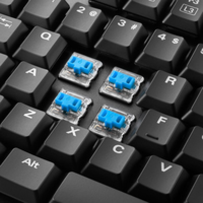 Sharkoon PureWriter RGB, igraća mehanička tipkovnica, Kailh plavo, USB