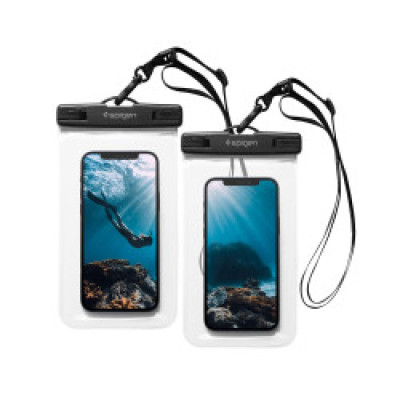 Spigen A601 Vodootporna torbica za telefon, 2 kom, prozirna