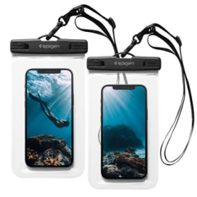 Spigen A601 Vodootporna torbica za telefon, 2 kom, prozirna
