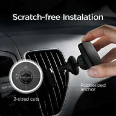 Spigen Kuel H12 magnetski nosač za ventilacijske otvore automobila, crni