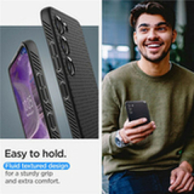 Spigen Liquid Air, zaštitna maska za telefon, crna - Samsung Galaxy S23
