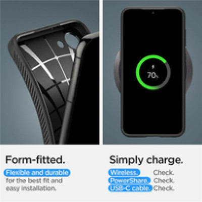 Spigen Liquid Air, zaštitna maska za telefon, crna - Samsung Galaxy S23