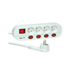 Strujna letva, 4 utičnice sa individualnim prekidačima, 1×USB A/1×USB C, 1.5m