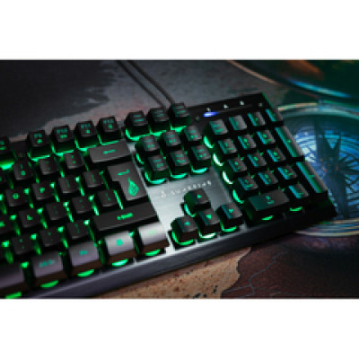 SureFire KingPin X2 Gaming metalna igraća tipkovnica, RGB LED, USB, crna