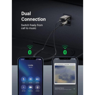 UGREEN Bluetooth 5.3 USB/Aux adapter, za auto, crni