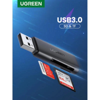 UGREEN čitač memorijskih kartica USB 3.0, TF/SD 3.0, crni