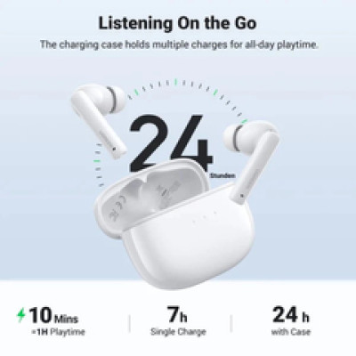 UGREEN slušalice HiTune T3, bežične, bluetooth, bijele
