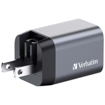 Verbatim GNC-35 GaN zidni punjač 35W, 1×USB-C PD 35W / 1×USB-A QC3.0 