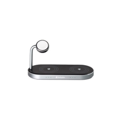 Verbatim WCS-03 stalak za punjenje 3u1 Qi/MFi Dual Wireless + Apple Watch