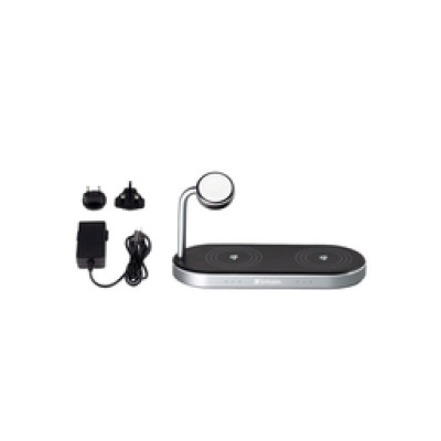 Verbatim WCS-03 stalak za punjenje 3u1 Qi/MFi Dual Wireless + Apple Watch