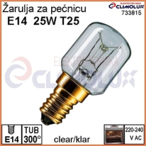 Žarulja za pećnicu  E14,  25W, T22