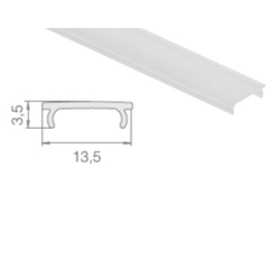 Pokrov mliječni  za HOME line ALU profile, 3m, EcoVision