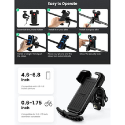 UGREEN držač smartphonea, za bicikl, crni