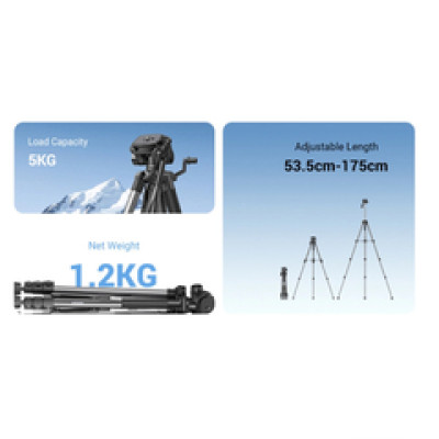 UGREEN LP661 Stativ tripod za foto i video, nosivost 5kg, visina 53.5-175cm