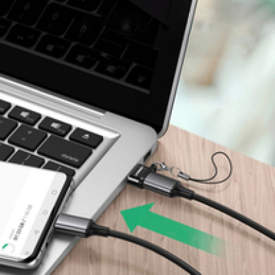 UGREEN adapter USB-C 3.1 (Ž) na USB-A 2.0 (M), crni