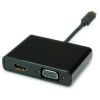 Adapter USB-C - VGA/HDMI (M/F), Standard